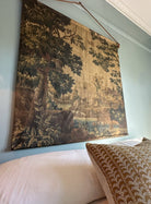Golden tapestry linen wall hanging - Ramble Interiors