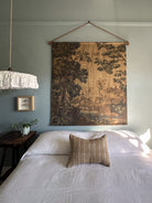 Golden tapestry linen wall hanging - Ramble Interiors