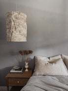 Trees linen pendant light shade I - Ramble Interiors