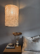 Trees linen pendant light shade I - Ramble Interiors