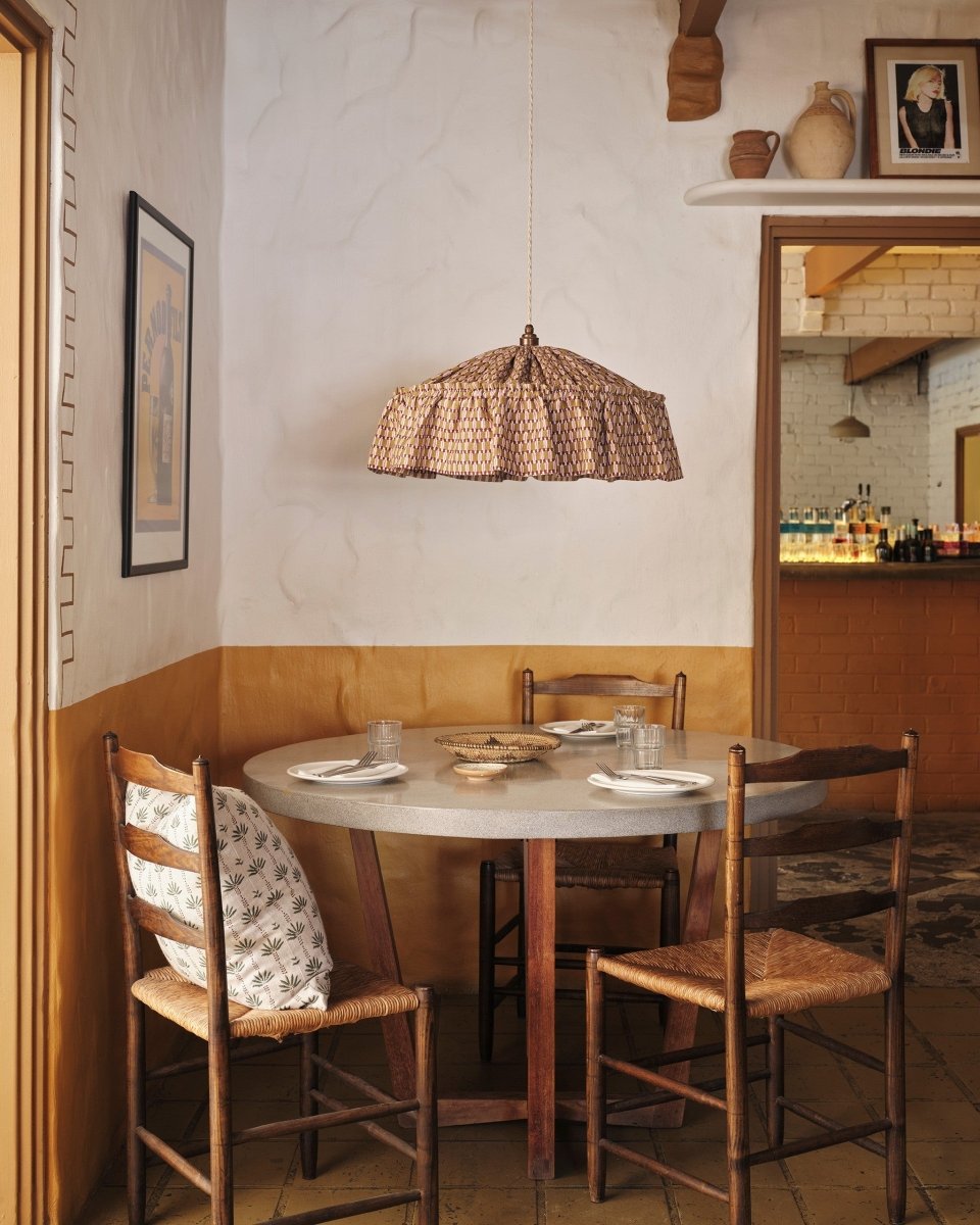 Walter G ruffle pendant light shade - Ramble Interiors